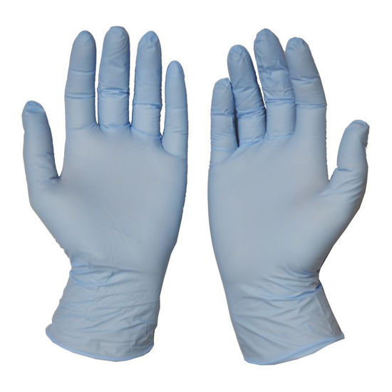 Picture of Blue nitrile gloves - L 