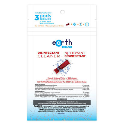 Image de EB-507 -  Sachet de nettoyant désinfectant Earth Brand