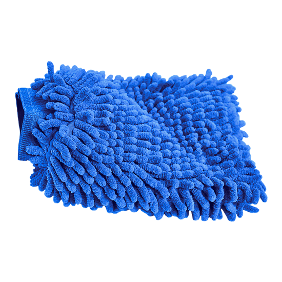 Picture of Chenille wash mitt - Blue 